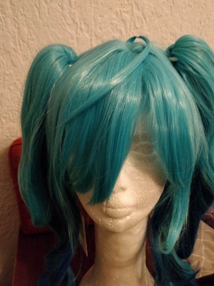 Baisheng Lolita Perücke – Schulterlanges Lockiges Haarclip In Hellgrün-Farbverlauf, Für Cosplay & Kostümparty