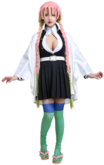 KNY Mitsuri Cosplay Kostüm Uniform