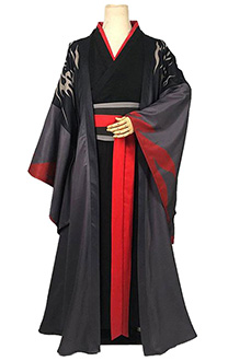 Mo Dao Zu Shi Grandmaster of Demonic Cultivation Costume de Cosplay Wei Wuxian Yiling Patriarche Version Hanfu Tenue Traditionnelle Chinoise