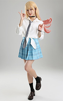 My Dress-Up Darling Marin Kitagawa JK Uniform Cosplay Costume with Complete Accessories