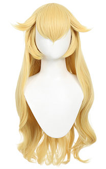 Perruque de Cosplay Jeu Anime Film Perruque Blonde Volumineuse