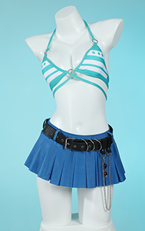 OP Nami Derivative Swimsuit Sexy Bikini Set Top and Bottoms Two-Piece Bathing Suit with Skirt and Belt