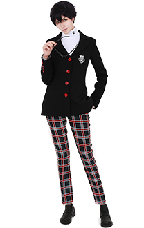 Persona 5 Protagonist Joker Akira Kurusu The Phantom Cosplay Costume School Uniform