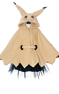 Pikachu Mimikyu Halloween Cloak Dress Costume for Adults