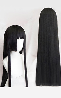 Kakegurui–Compulsive Gambler Jabami Yumeko black Long Straight Cosplay Wig