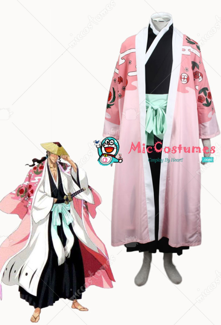 Bleach 8th Division Captain Kyoraku Shunsui Cosplay Costume For Sale