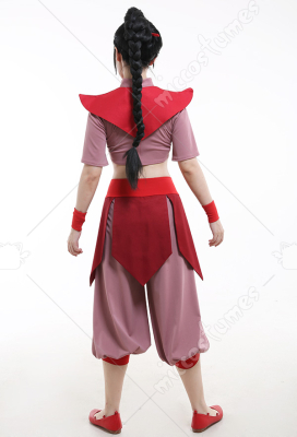 Avatar Ty Lee Women Kungfu Wear Suit Cosplay Costume Uniform with Wrist