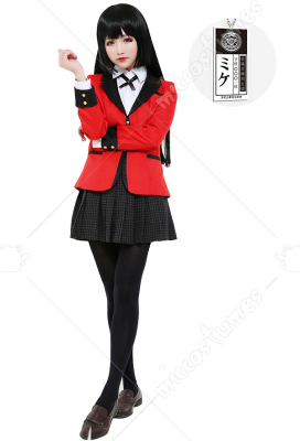 Hot Kakegurui Jabami Yumeko Meari Momobami Kirari School Uniform Cosplay Cos