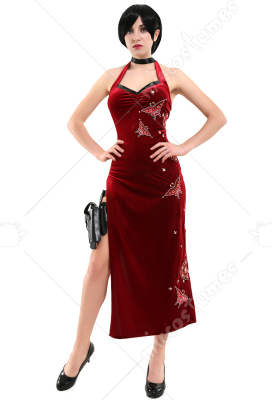 Resident Evil Retribution Ada Wong Cheongsam Dress Cosplay Costume Custom Made