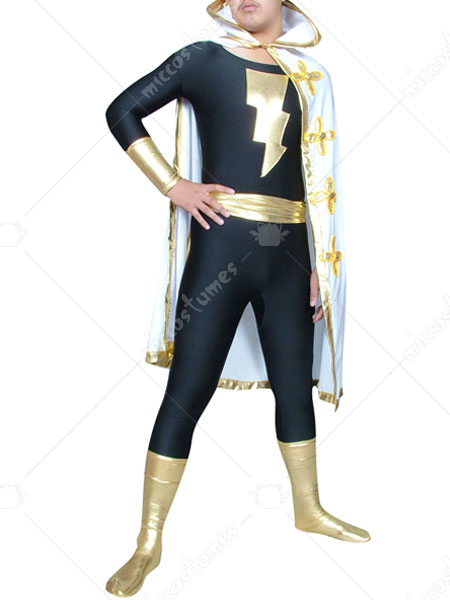 Super Hero Costume Black Metallic Costume Buy Shiny Metallic 