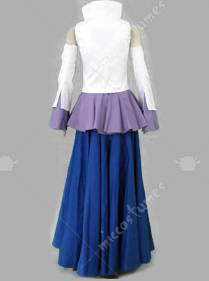 Blue and white gundam seed lacus cosplay costume  Blue and white 