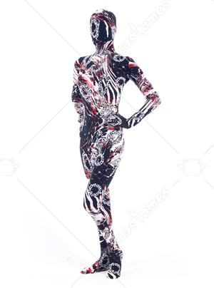 Colorful waves with plankton lycra zentai suit Buy Colorful waves 