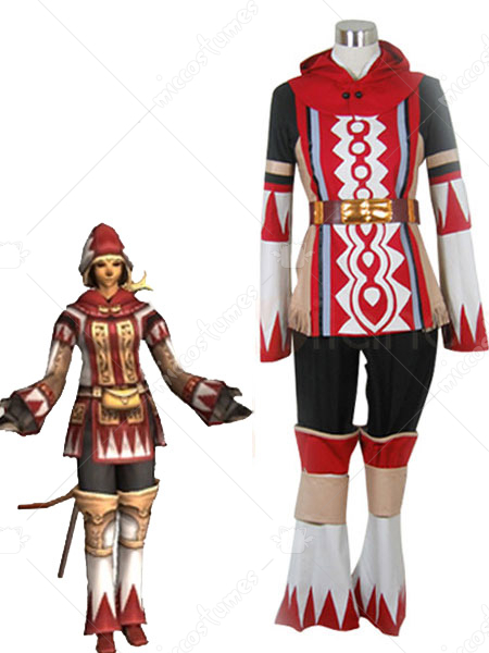 Final Fantasy XI 11 White Mage Cosplay Costume  FF White Mage Cosplay