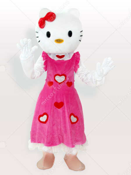 Discount Hello Kitty in Pink Dress Adult Mascot Costume