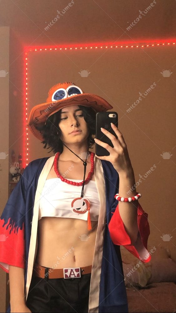 Portgas D Ace Cosplay Hut – Urlaubskostüm, Perfekt Für Anime-Conventions