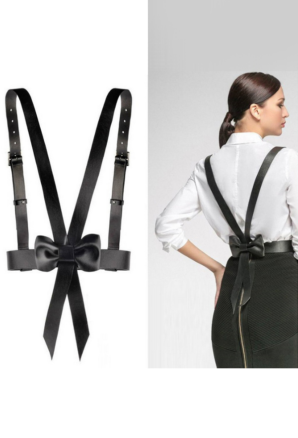 PU Leather Chest Harness Belt, Woman Body Harness Fashion Gothic Belt  Suspenders For Women Clothing Accessories Valentines Gifts