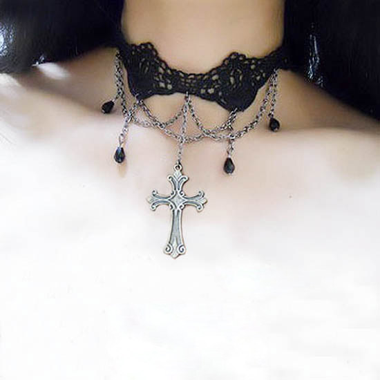 Gothic Lolita Necklace Choker–Gothic Decoration Outfit| Black Lace 