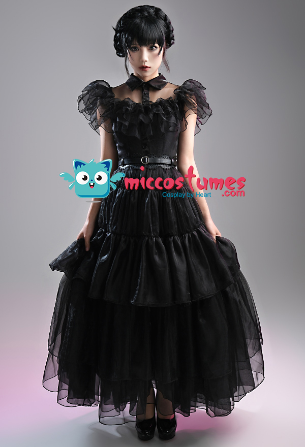 Wednesday Addams Girl Dress Wednesday Costume Wednesday -  Denmark