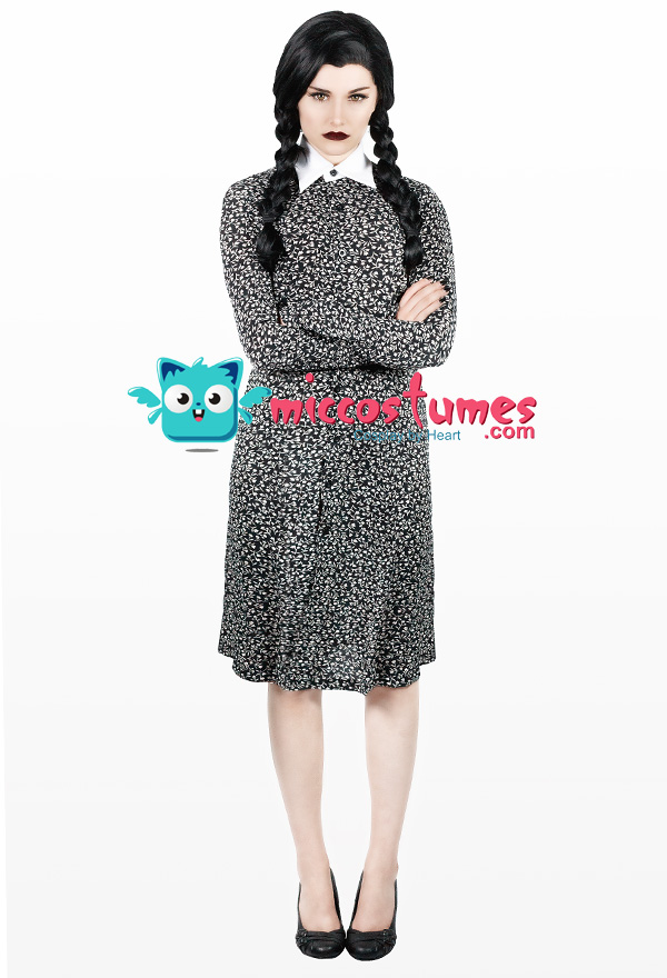 The Addams Family Wednesday Addams Cosplay Costume