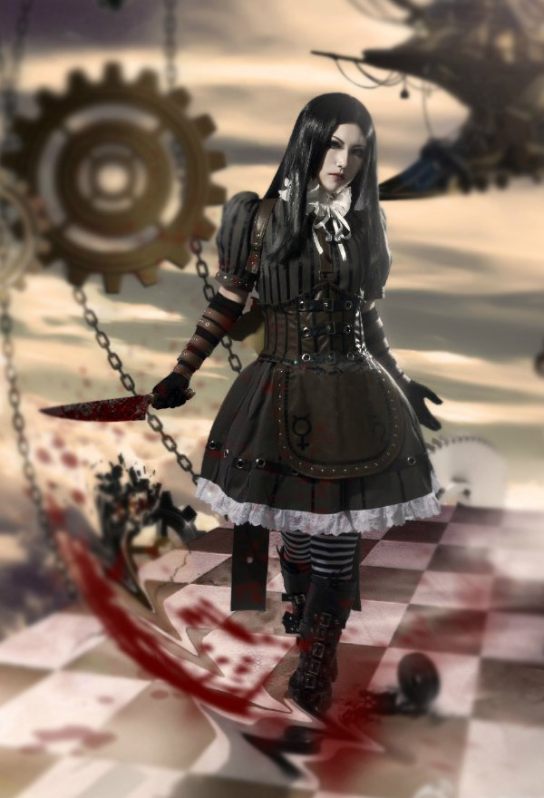Creation tumor Beware Alice Costume - Alice Madness Returns Cosplay | Steamdress for Sale