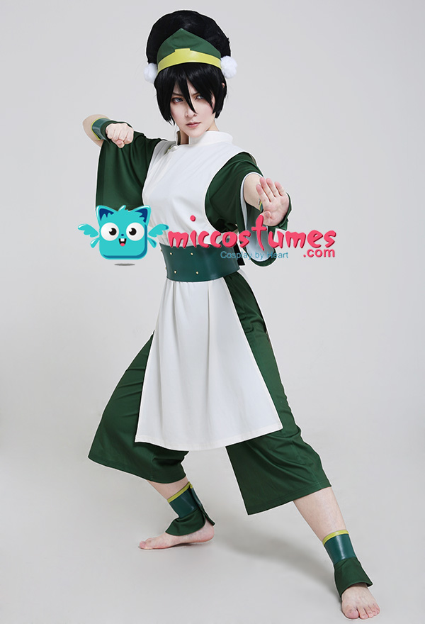 Details about   Avatar The Last Airbender Toph Beifong Cosplay Costume adult Halloween ~~ 