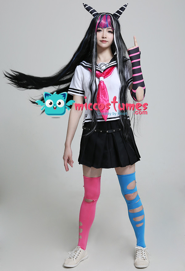 N159 Danganronpa Dangan-Ronpa Mioda Ibuki Cosplay Costume JK School Unifrom Set