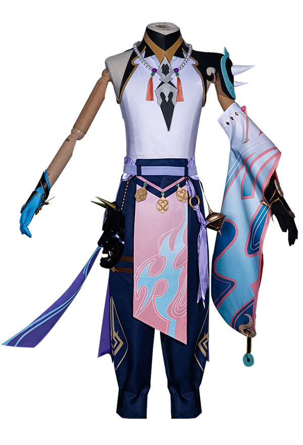 Xiao Seal Gem Decorated Uniform Set Cosplay Costume - Genshin Impact ...