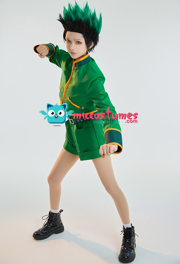 Hunter×Hunter GON Freecss Cosplay Shoes Green Costume Boots 