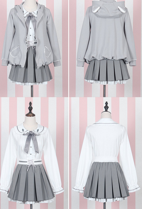 Casual Lolita Suit - Girlish Heart Soft Girl Coat Lolita Shirt Suit ...