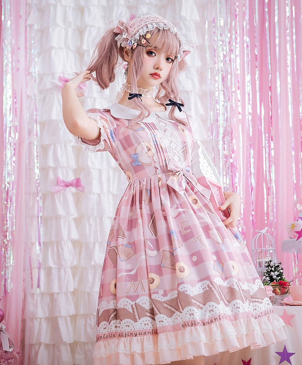 Sweet Lolita Dress - Cookie Print Daily Dress | Lolita Dress for Sale