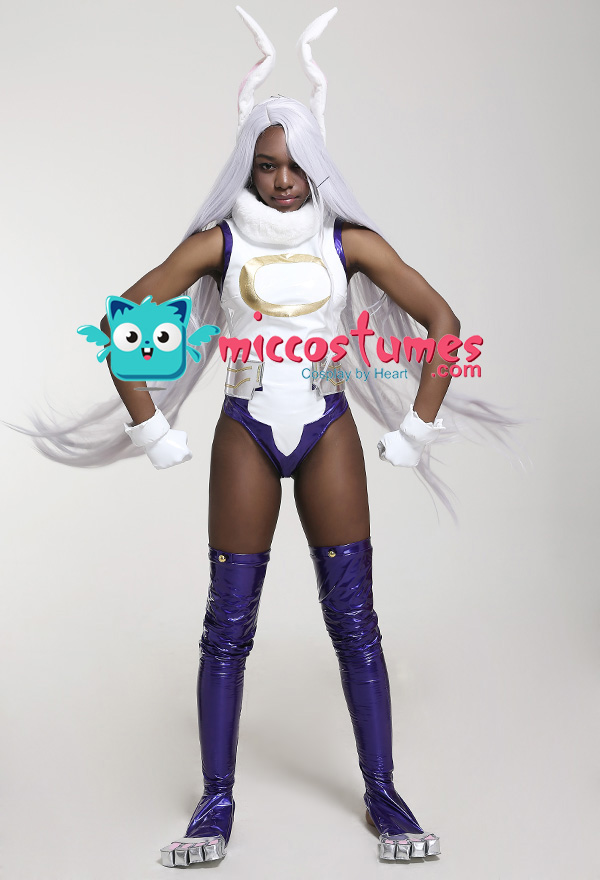 Details about   My Hero Academia Miruko Cosplay Costume Bunny Hero Bodysuit Outfit Ears Tail # 