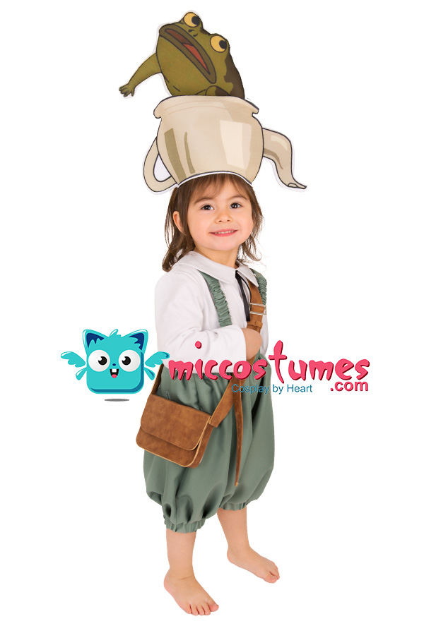 Child Over the Garden Wall Gregory Cosplay Costume for Kids+Hat Pet Frog 