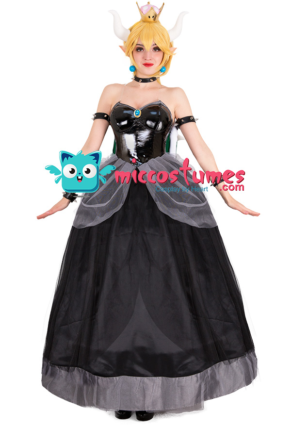 Mario Bowsette Kuppa Koopa Hime Princess Cosplay Prop Crown Choker Accessories 