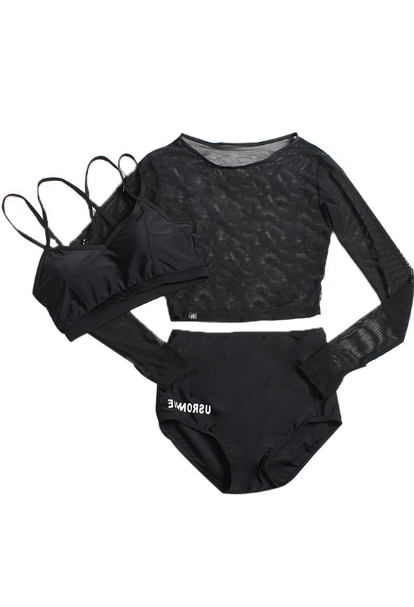 Baywell Women's 2 Piece Spaghetti Strap Bathing Suits Top with Drawstring  Shorts Bikini Set, Black, S