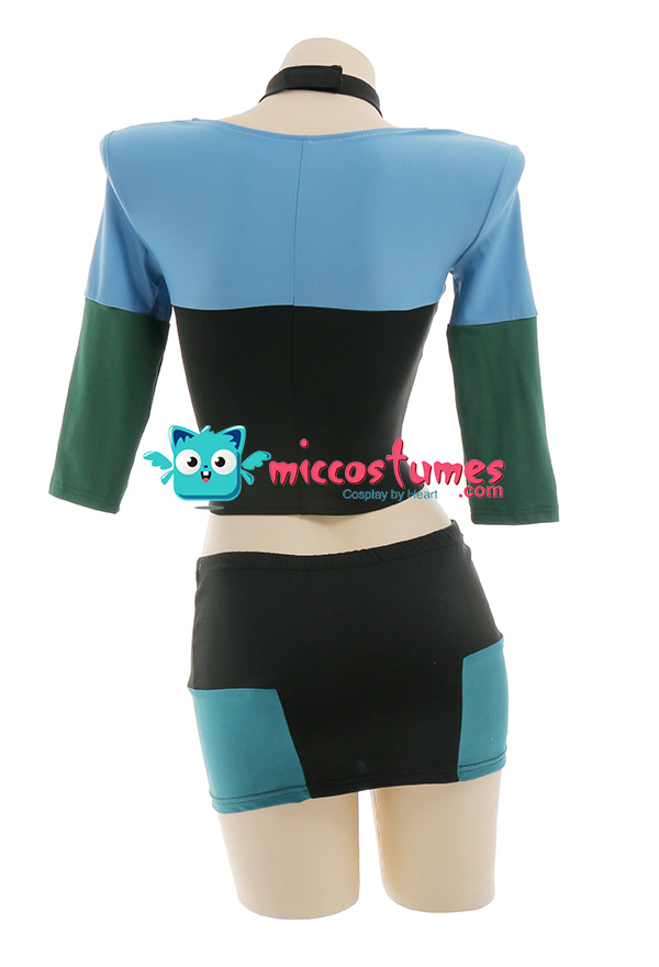 Total Drama Gwen Cosplay Costume Outfits with Complete Accessories Gothic  Style