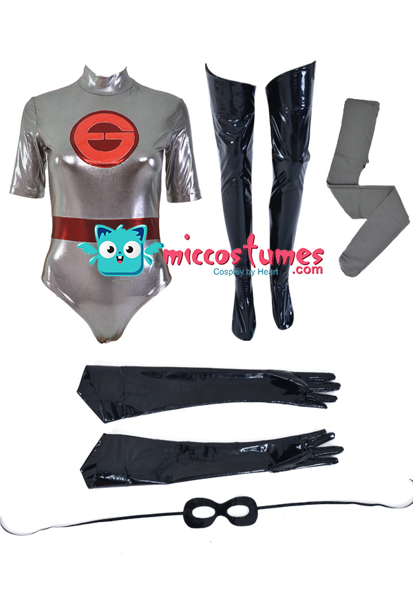 The Incredibles 2 Elastigirl Mrs. Incredible Helen Parr Cosplay Costume  Bodysuit with Mask