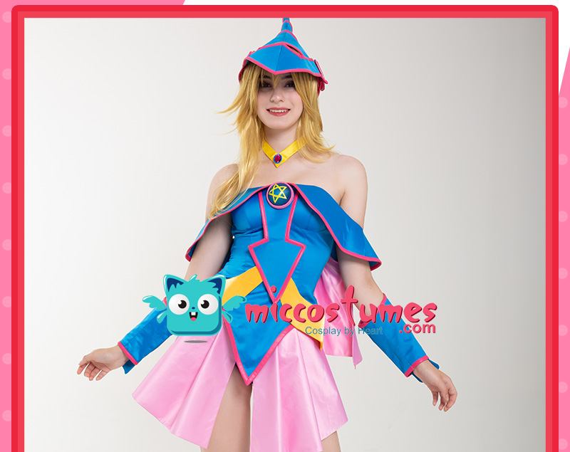 Dark Magician Girl Uniform Suit Cosplay Costume Details about   NEW Yu-Gi-Oh 