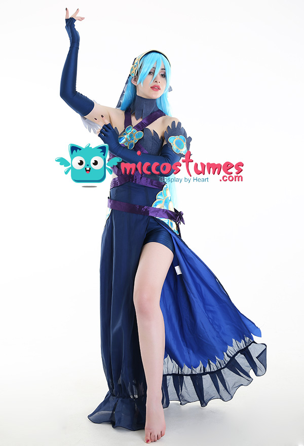 Fire Emblem Fates Conquest Azura Blue Cosplay Costume For Sale