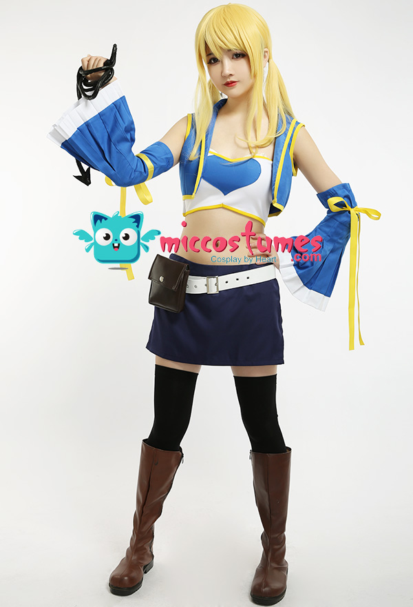 Fairy Tail Lucy Heartfilia Anime New Cosplay Costume