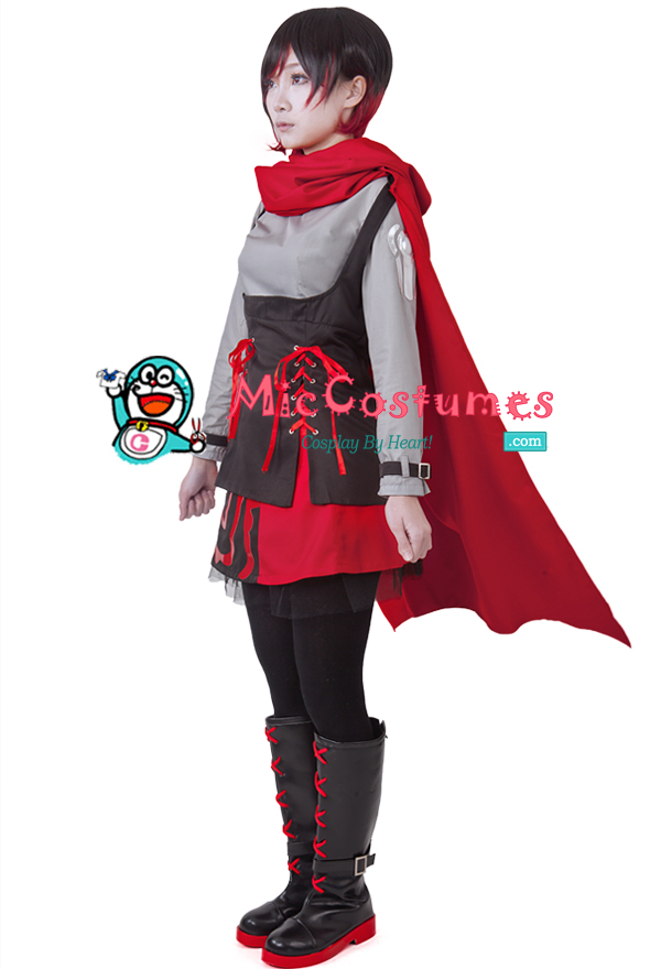 Ruby Red Rose Cosplay Costume