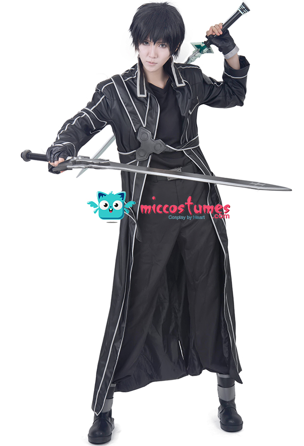 I'm proud By law Turkey Premium Sword Art Online Kirito Cosplay Leather Costume For Sale