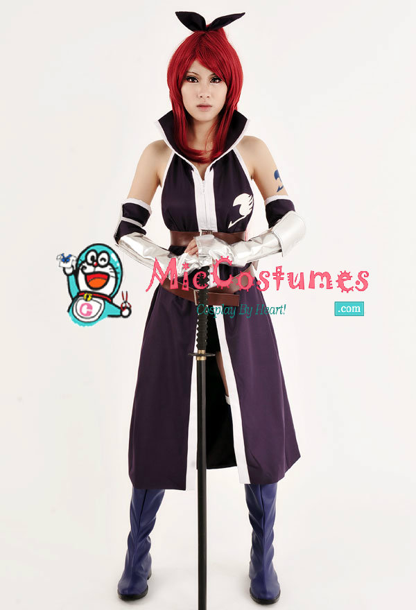 Fairy Tail Erza Scarlet Cosplay Costume Ver.red 