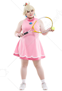 マリオ テニス プリンセス ピーチ コスプレ 衣装 プラスサイズ